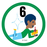 Red Voltage Level  6 Badge
